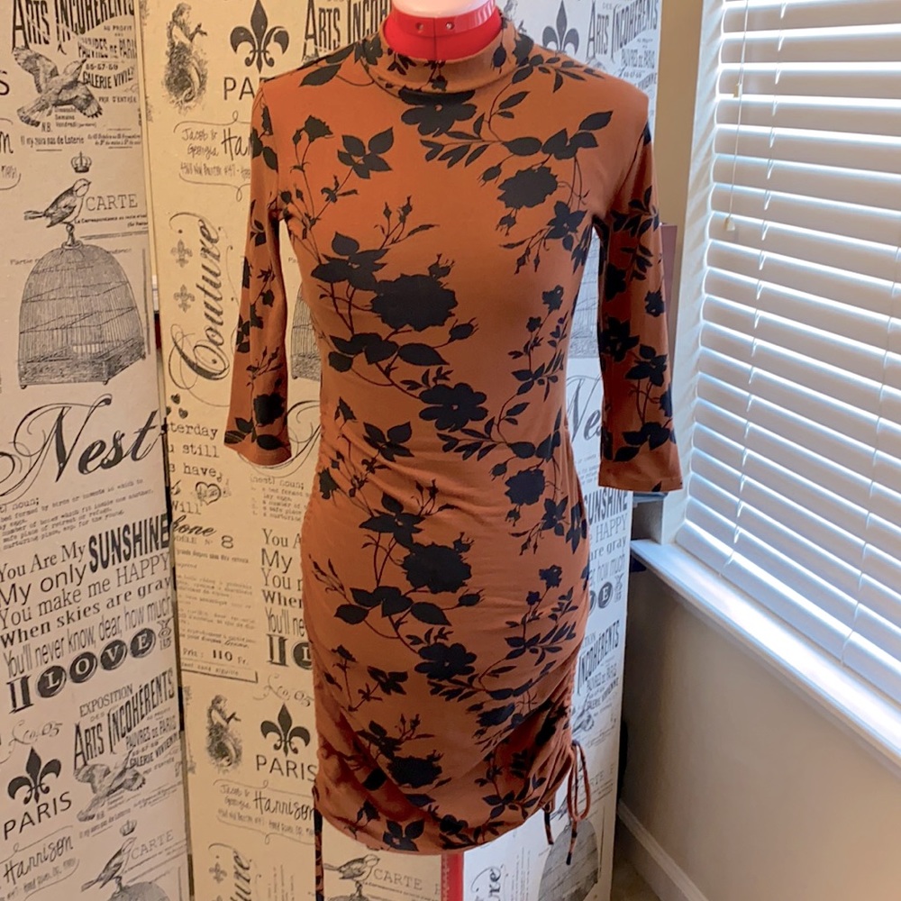 Fall knee-length dress